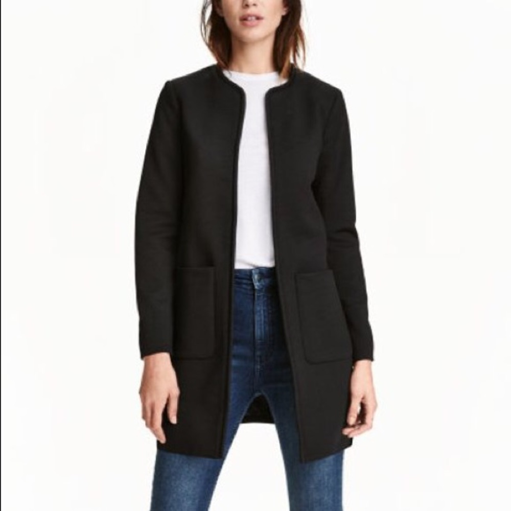 H&M Black Short Coat